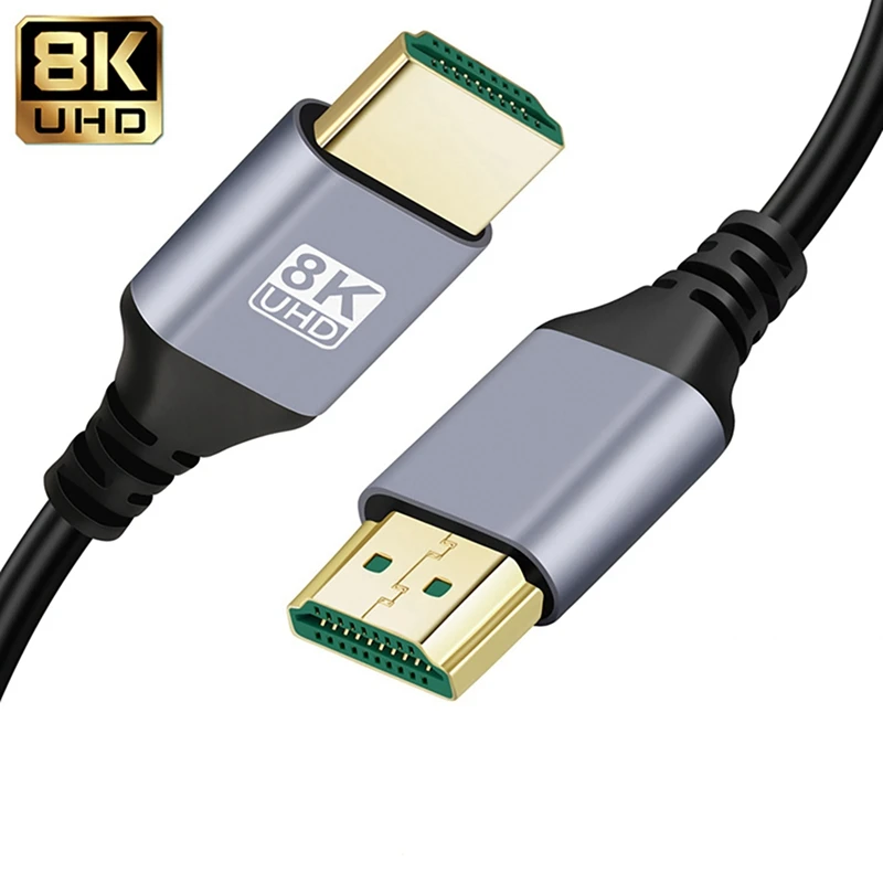 HDTV 2.1 8K Ultra HD Cable -Compatible 19+1 Core OD4.0 Ultra Thin Cable Multi-Function Tv Computer Monitor Cable