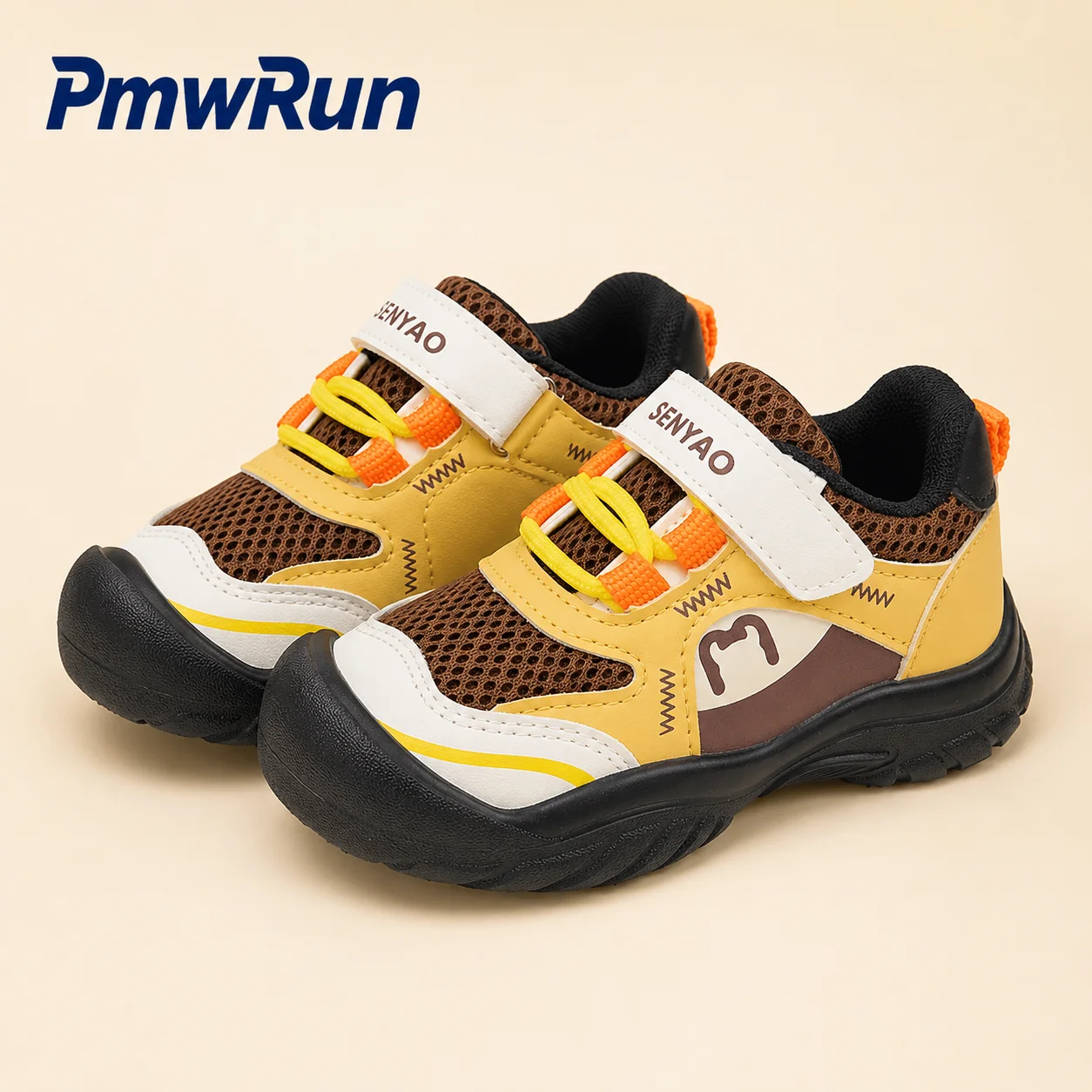 Trend Fashion Sport Shoes For Children Anti-slippery Outdoor Kid's Sneakers Mesh Breathable Boy's Girl's Running Footwear