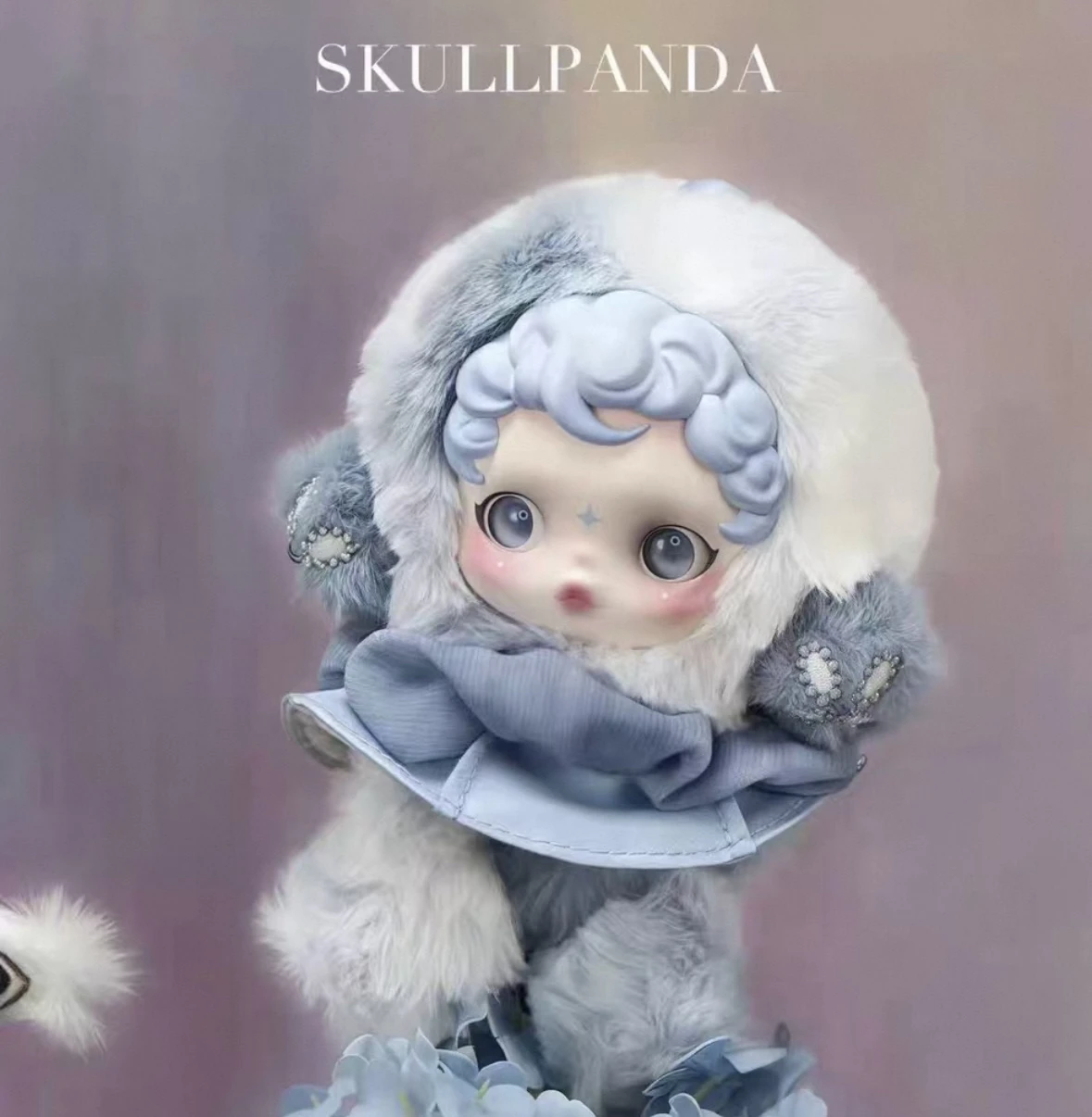 البوب مارت SKULLPANDA ضوء النسيج حديقة الفينيل أفخم الديكور SP V2 الشتاء ميلودي صندوق أعمى جميل عيد الميلاد هدية عيد ميلاد