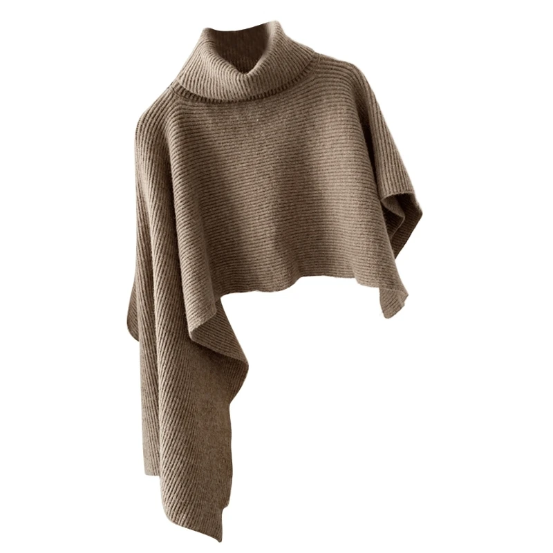 Syal Rajut Syal Kasual Syal Hangat Syal Kerah Turtleneck Rajutan Tahan Angin Dapat Dilepas Modis