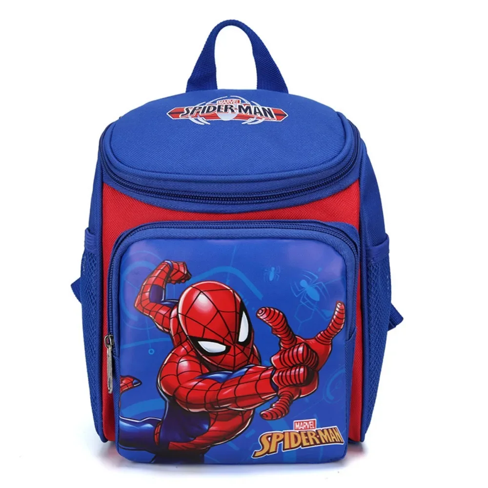 

New Cartoon Iron Man Captain America Spider Man Elsa Fashion Kindergarten Boys And Girls Exquisite Canvas Backpack For Children