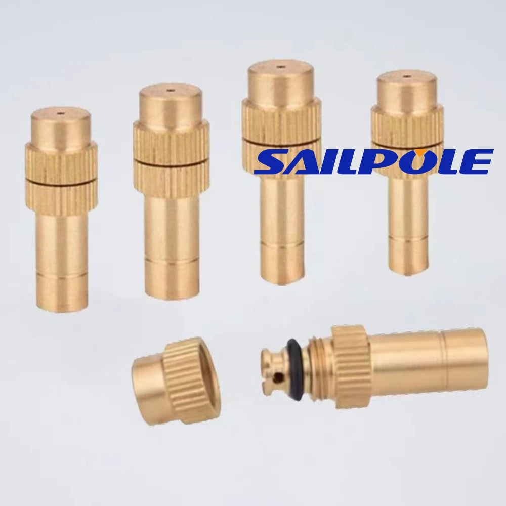 6/8mm Plug Seat Adjustable Low Pressure Hydrant Fog Nozzle 0.3 0.4 0.5 0.6 0.8 1.0 1.2 1.5mm Fast Use Steam and Line effect