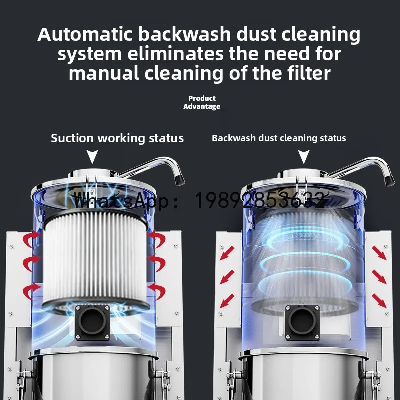 YFY Explosion-Proof Industrial Vacuum Cleaner High Power Anti-Static Workshop Factory Particles Iron Chips Aluminum Chips