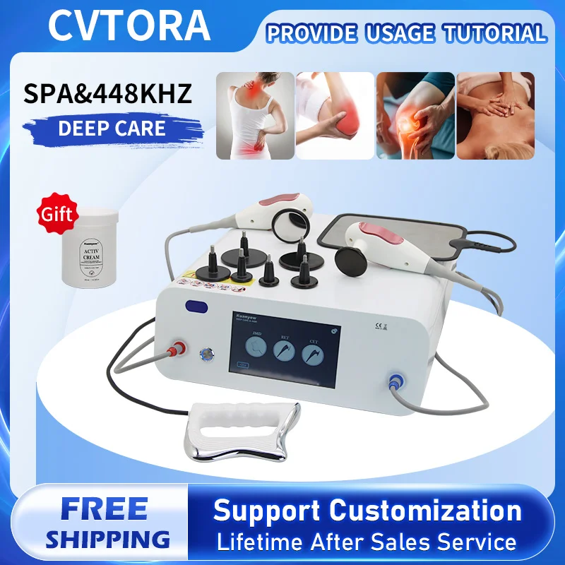Tecar 448Khz Indiba High Radio Frequency RET CET Thermo Therapy Skin Tightening Anti-wrinkle Beauty Equipment Fat Burner Slimmin