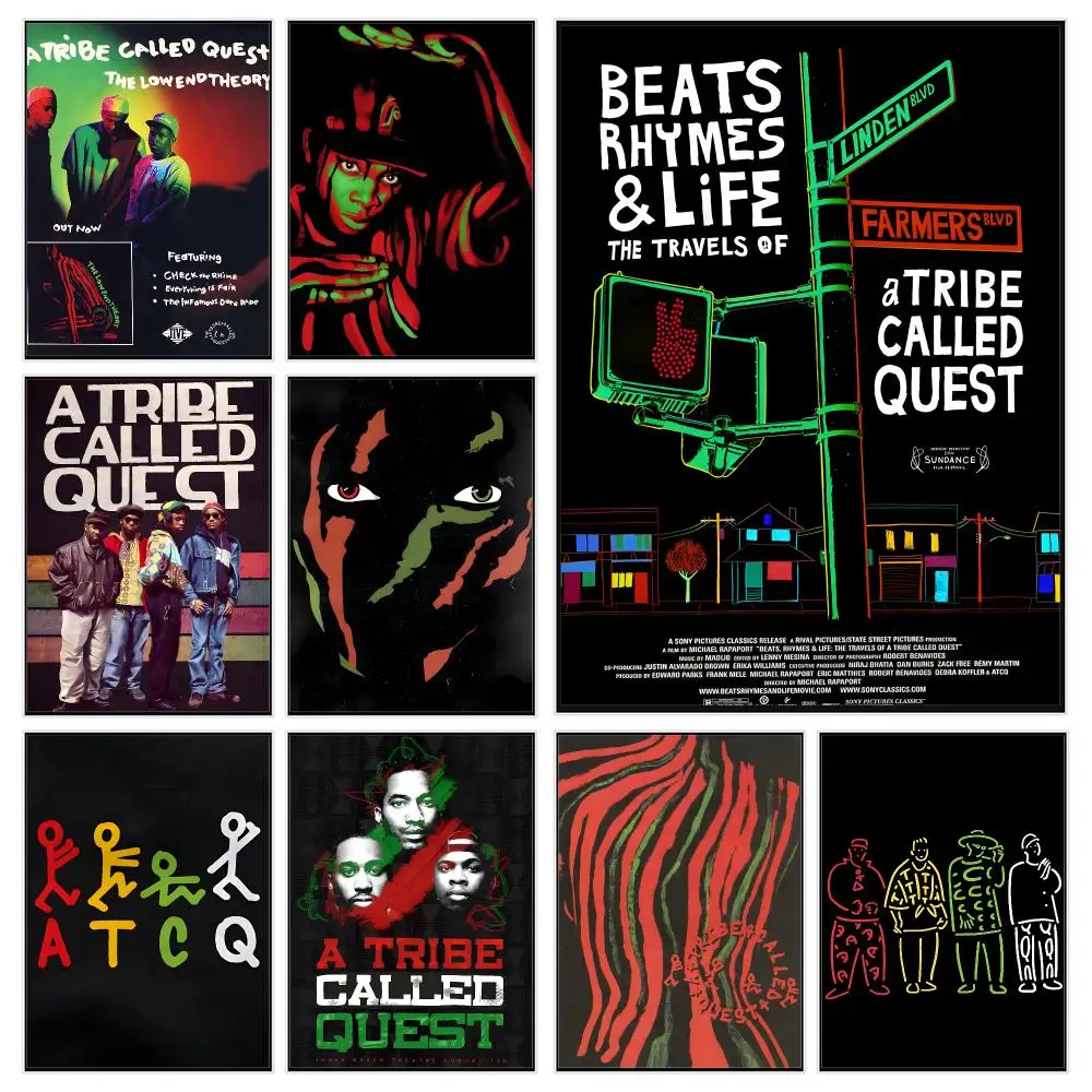 Hip-Hop Group A-a Tribe Called Quest Poster Trendy Aesthetic Wall Decor for Dorm & Bedroom