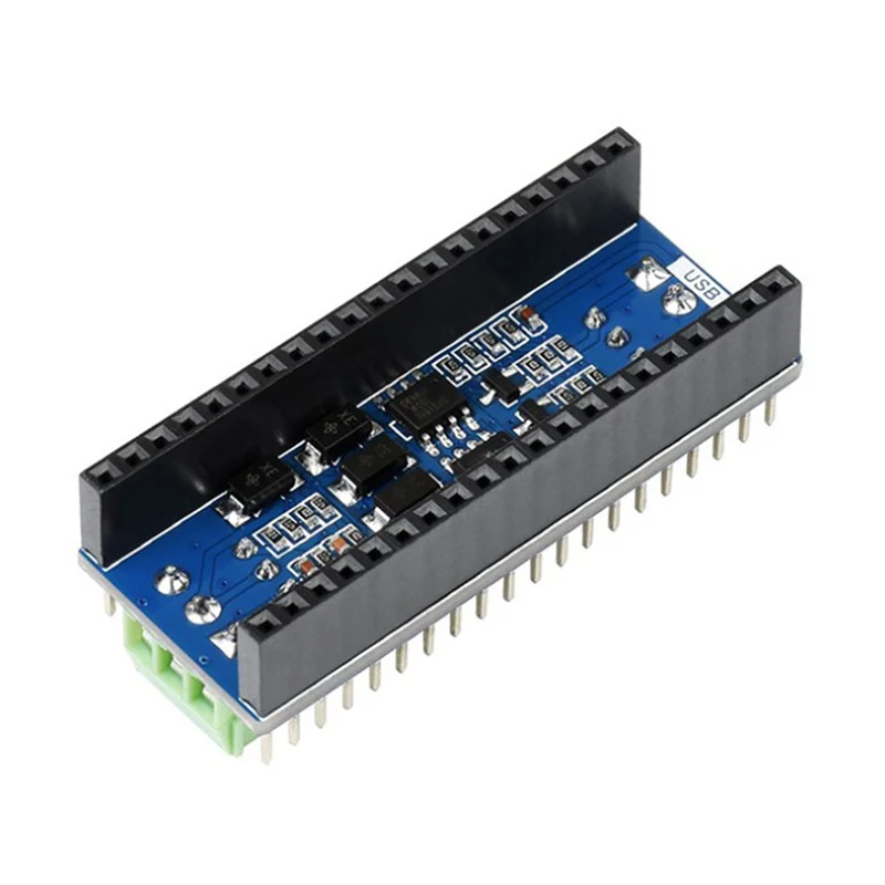 B68C 2X Pico-2CH-RS485, 2-канальный модуль RS485 для Raspberry Pi Pico, трансивер SP3485, UART к RS485, стандартный разъем Pi Pico