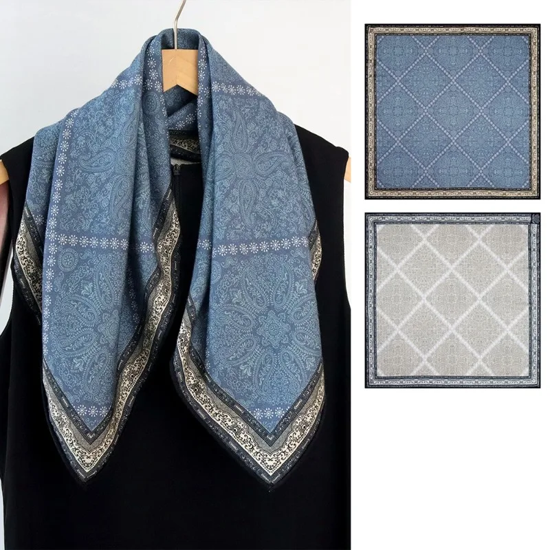 Echarpe-carree-en-soie-et-laine-double-face-couleurs-variees-motif-ecossais-paisley-et-cachemire-chale-d'elegance-pour-femme-passe-partout-foulard-de-cou-haut-de-gamme