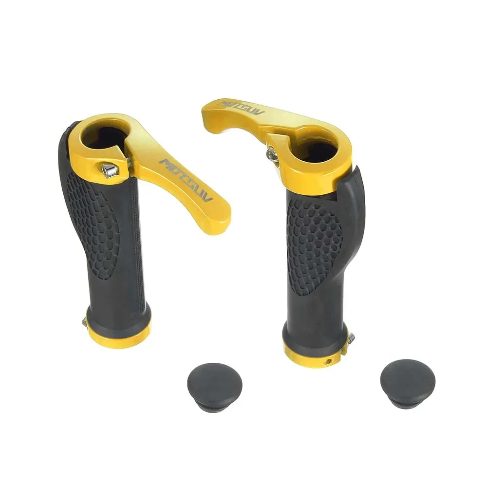 MTB Bicycle Grips Horns Shofar Vice Handlebar Grips Cycling Shockproof proof Bike Grips Rubber Bilateral Locked Handlebar End