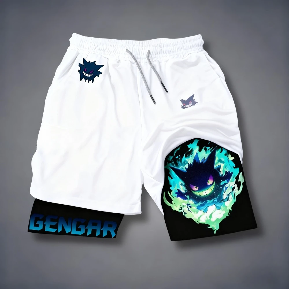 pok-e-mon-anime-impresso-dupla-camada-shorts-verao-novo-estilo-masculino-e-feminino-respiravel-suor-2-em-1-calcoes-esportivos