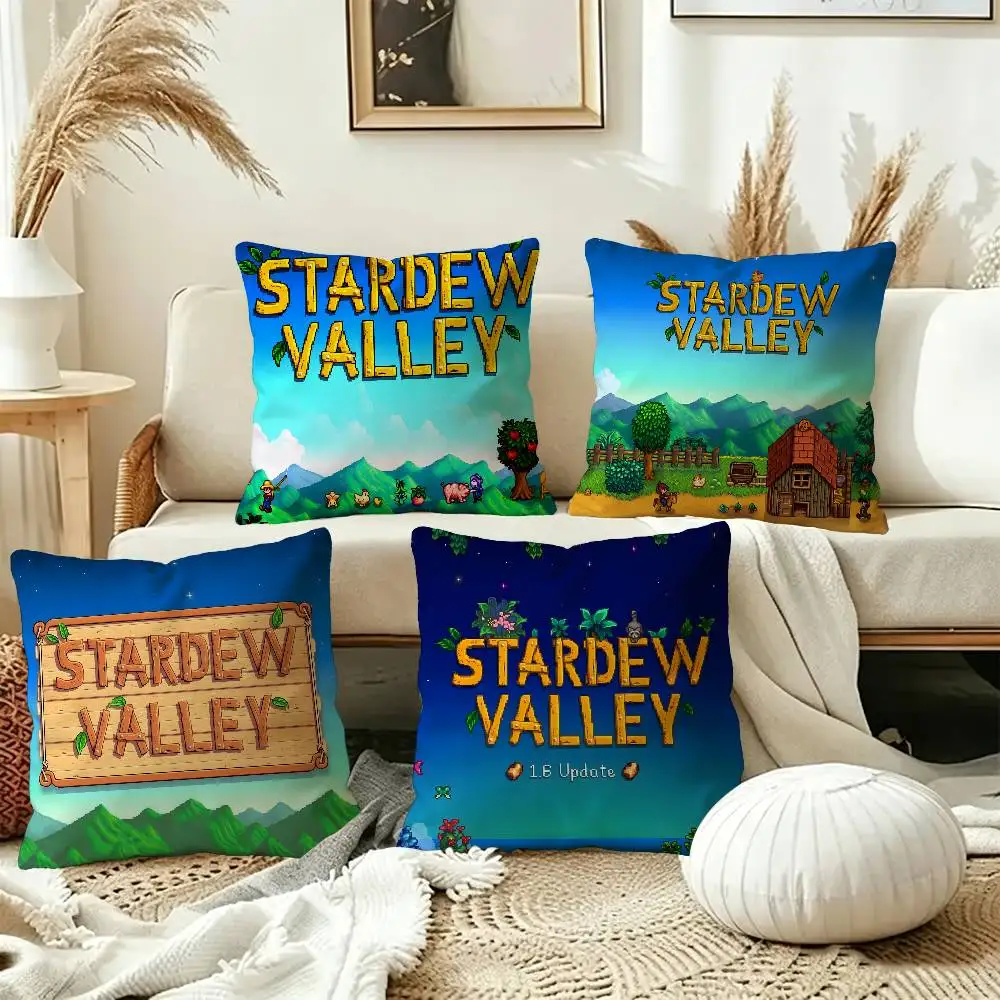 Anime Game Stardew Valley Pillow Cover Design cushion Cover decor Holiday Decorati