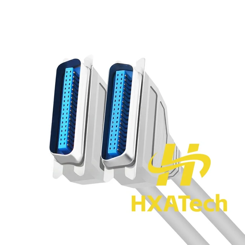 HXATech - SCSI CN36 Printer Connection Cable 36pin Male to Male Data Cord Double Shield customize length 3meter