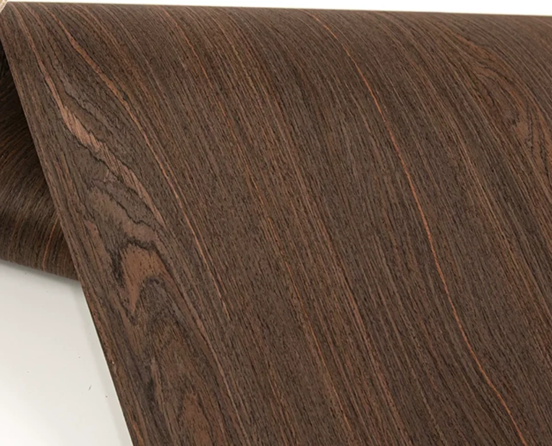 Technology reconstituted  Smoked Oak wood Veneer Wood Sheet Furniture door decorative veneer L:58x250cm T:0.5mm