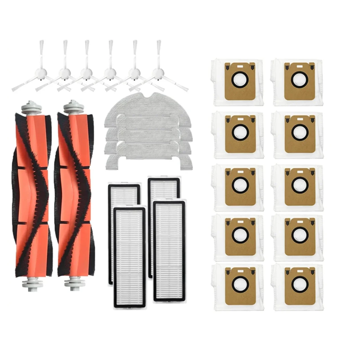 

A58E-For Dreame Bot D10 Plus RLS3D Robot Vacuum Cleaner Main Side Brush Hepa Filter Mop Dust Bag Replacement Parts