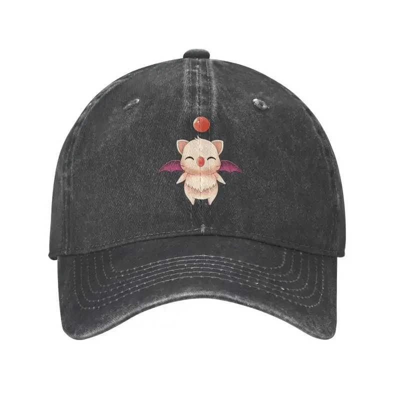 Punk Unisex Cotton Moogle Cartoon Baseball Cap Adult Game Adjustable Dad Hat Men Women Outdoor