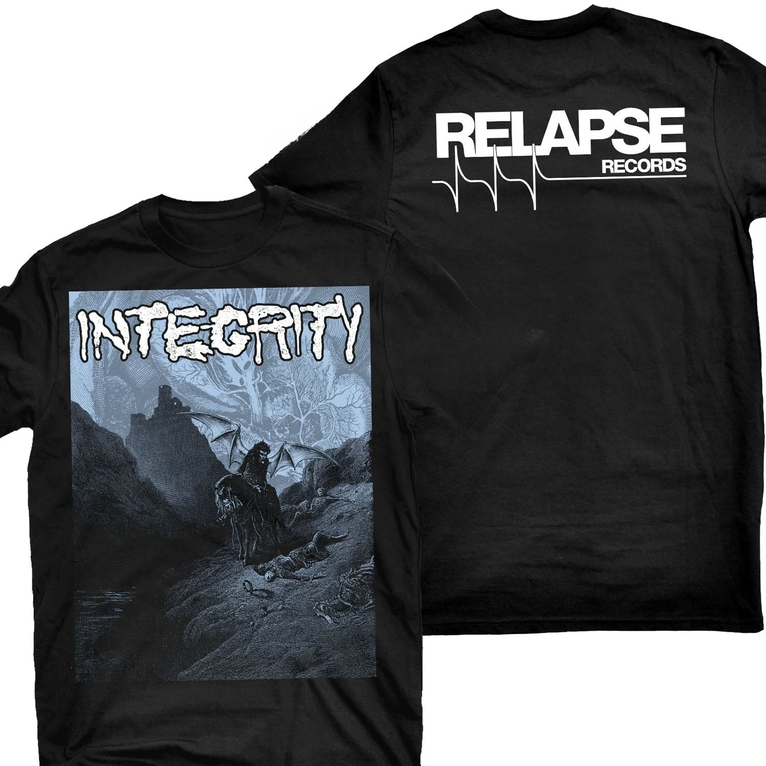Integrity Humanity Is The Devil Rock Band Graphic Tee 100% Cotton Round Neck Casual Unisex T-shirt Summer Top