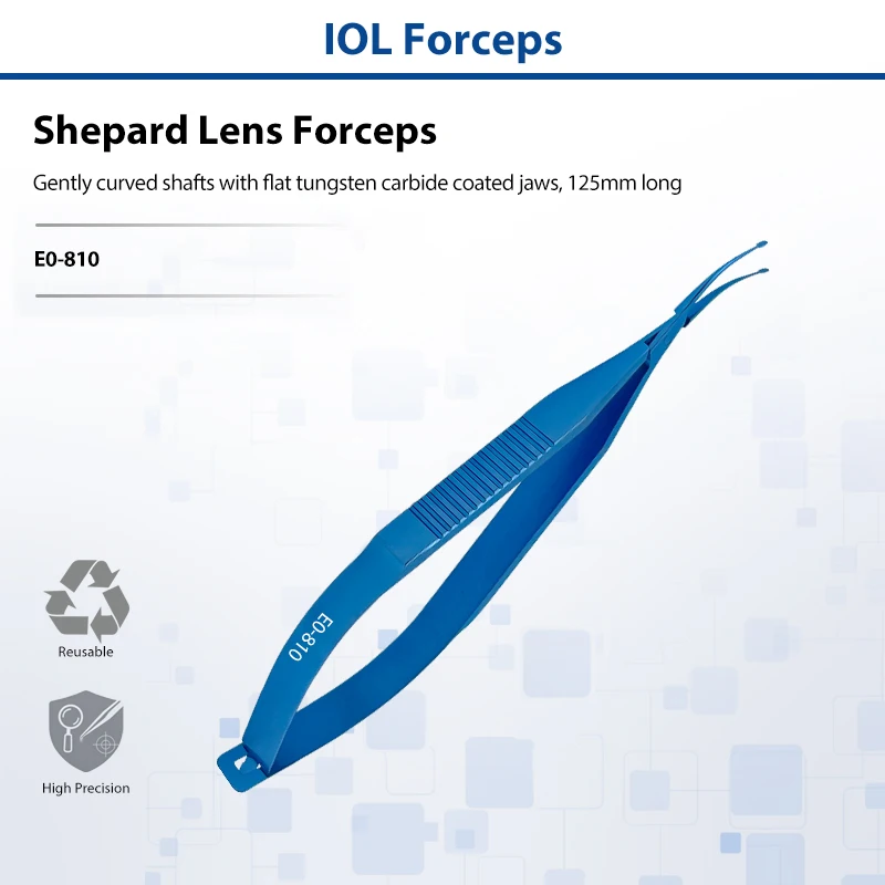 Shepard Lens Forceps Titanium Alloy Intraocular Lens Holding Forceps Ophthalmic Microsurgical Eye Instrument IOL Forceps