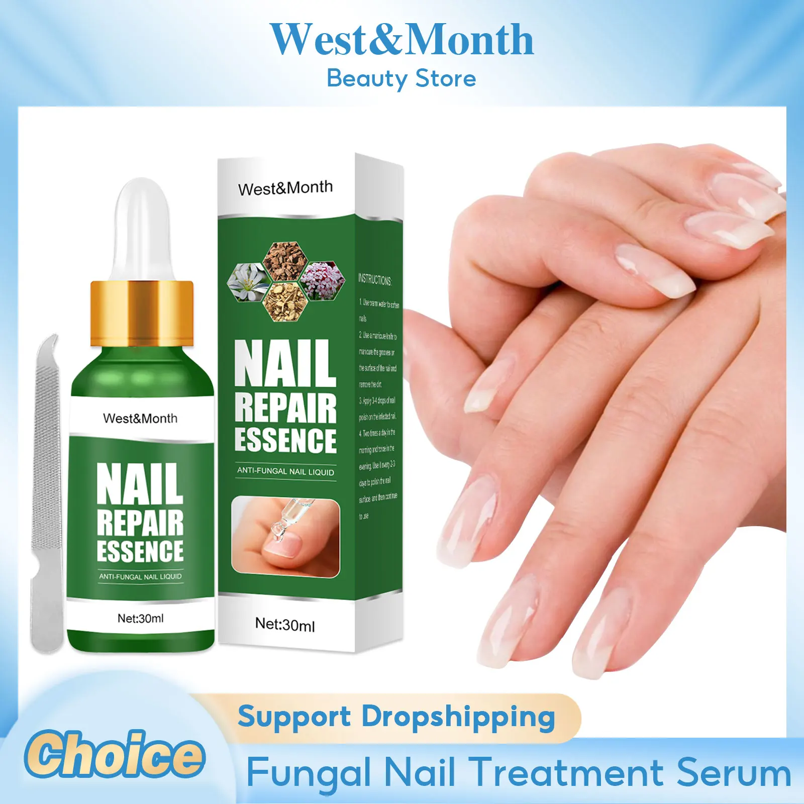 

Nail Fungal Treatment Serum Anti Infection Gray Onychomycosis Removal Paronychia Whitening Toe Repairing Hand Foot Care Essence