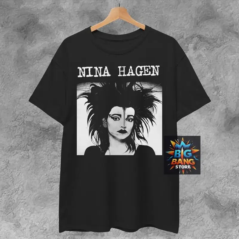 Camiseta de manga corta o larga con aberturas estilo punk de Nina Hagen Goth