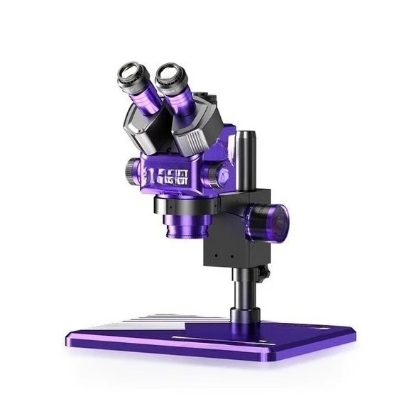 

Zoom stereomicroscope high definition trinocular digital electronic magnifying glass optical continuous variable