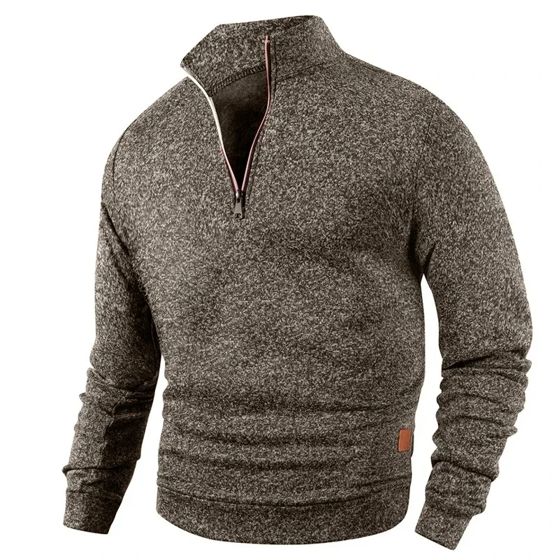 لعبة الحيوان الرجال نصف سستة بلوزات طويلة الأكمام الصلبة البلوز الياقة المدورة الشارع الشهير سترة دافئة معاطف رياضية ملابس خارجية #5