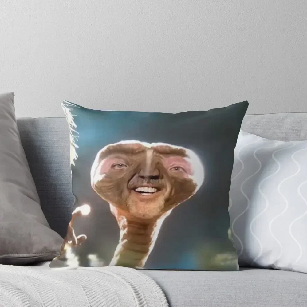 

Nicolas Cage as ET Throw Pillow Throw Pillow Christmas Pillowcase Couch Cushions pillow