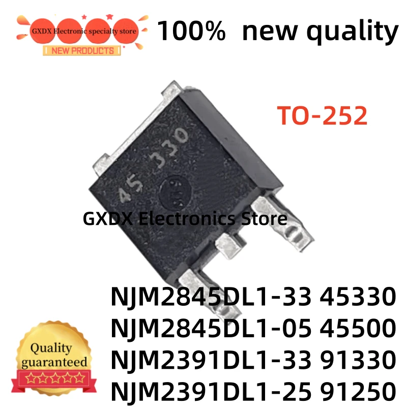 5-10-20Uds 91330 NJM2391DL1-25 91250 NJM2845DL1-33 45330 NJM2845DL1-05 45500 NJM2391DL1-33 TO-252 45330 45500 45500 91330