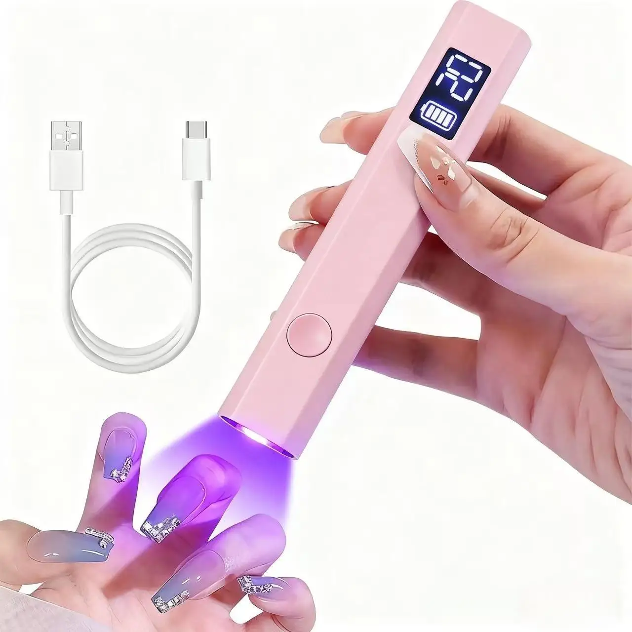Mini moda e portátil salão de beleza secagem rápida usb máquina secador de unhas casa ferramentas fototerapia profissional uv led lâmpada do prego