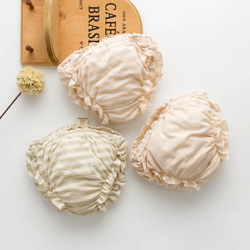 

Детское цветное хлопковое нижнее белье — дышащие треугольные трусики для малышей, тонкие хлопковые шорты с защитой от пиков