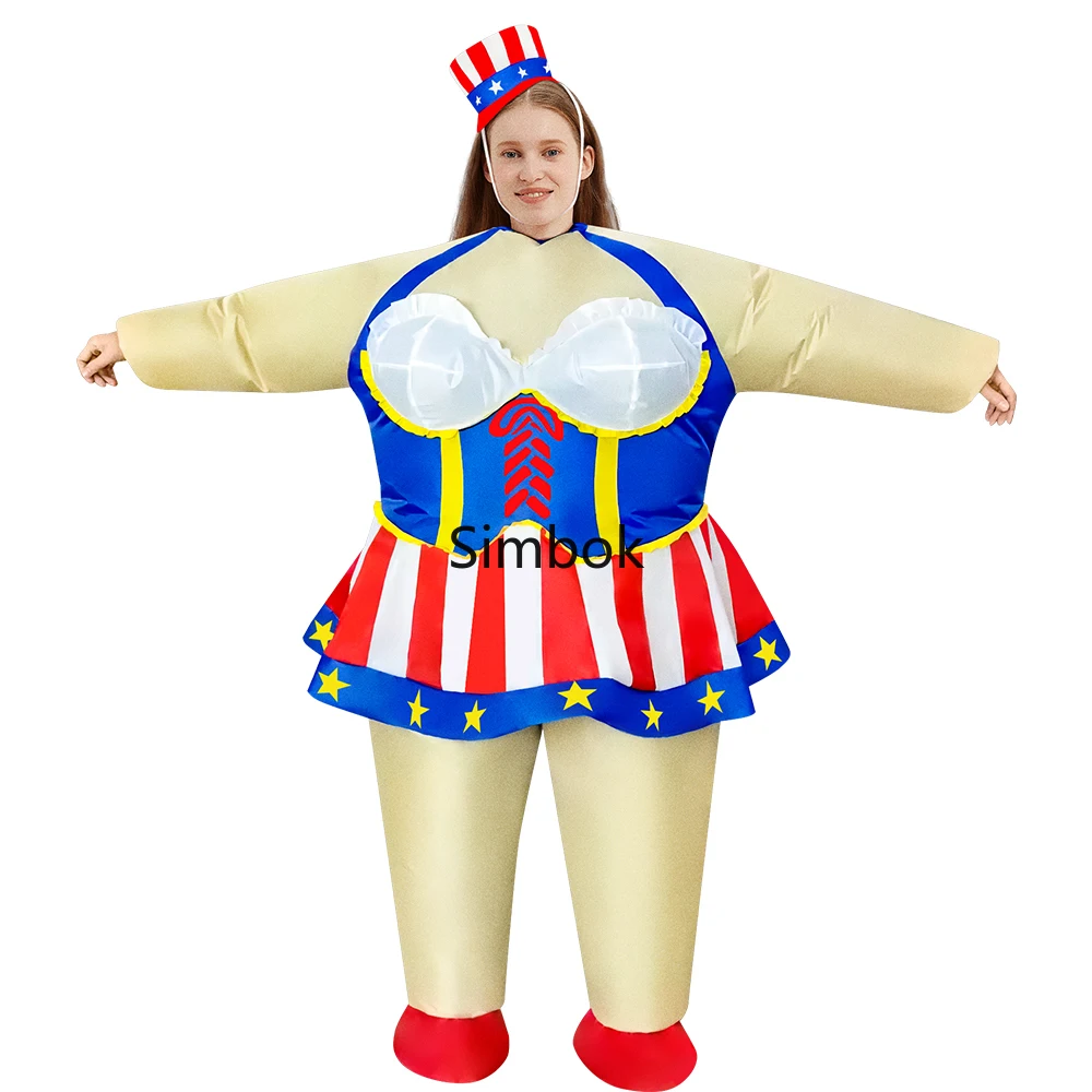 National Day Inflatable Costume Independent Patriotic Carnival Party Props Performance Suit for Adult Funny Decoration