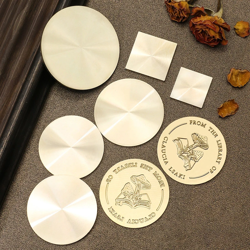 Embosser Stamp LOGO Copper Sheet Special Steel Stamp Customized For Hand Clamp Circle Square Embossing Stamps DIY Customization