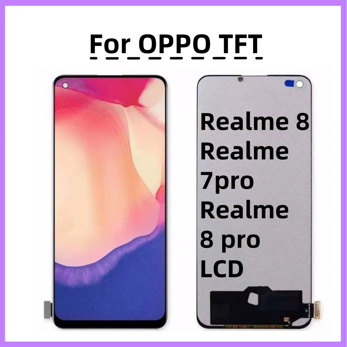 

6.4 inches TFT For Realme 7 Pro LCD Display Touch Panel Screen Digitizer Assembly for OPPO Realme 8 Realme 8 Pro RMX3081 LCD