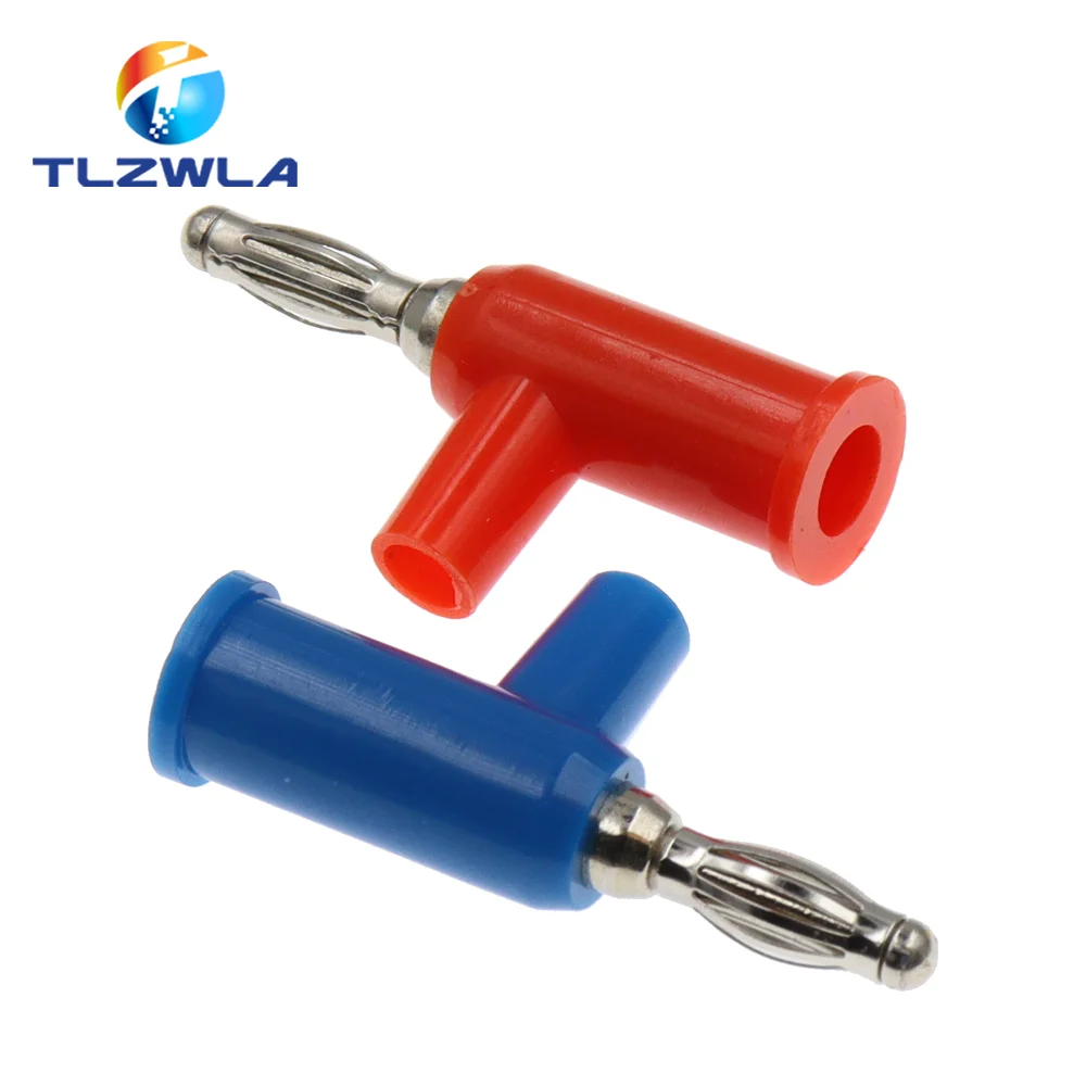 5PCS 4MM Banana Plug Stackable Pure Copper Screw Type Without Welding Audio Multimeter Pen Plug Connector