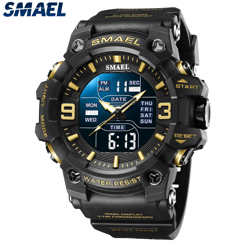 SMAEL 8049  Waterproof Electronic Watch Student Watch Men\'s Watch Multi functional Sports