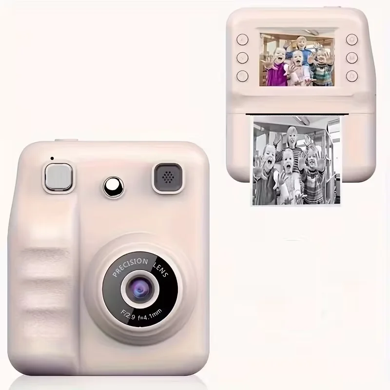 Kids Digital Camera with Mini Printer 2.4inch HD Video Portable Thermal Instant Photo Print Children's Photography Toy Gift