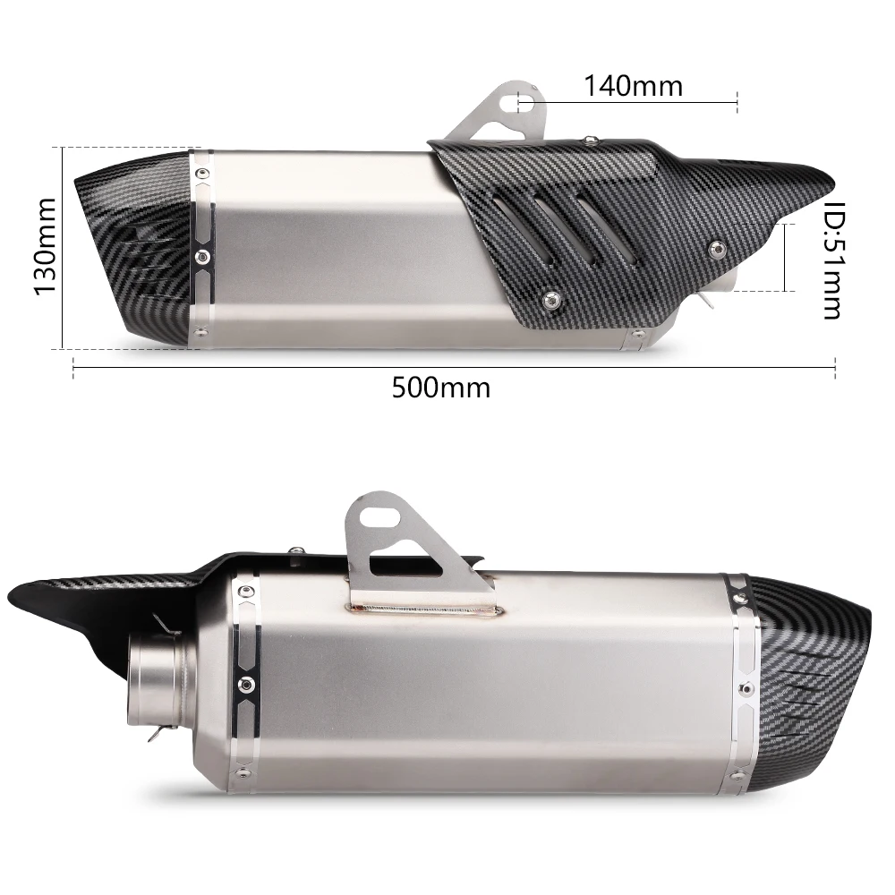 S7 Motorcycle Exhaust muffler For click150 pcx150 gsxr150 Z900 MT15 R3