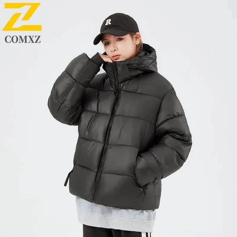 

COMXZ Men Cotton Coat 2025 Casual Hooded Outdoor Camping Cold Protection Warm Parka Luxurious Ski Lightweight Winter Jacket