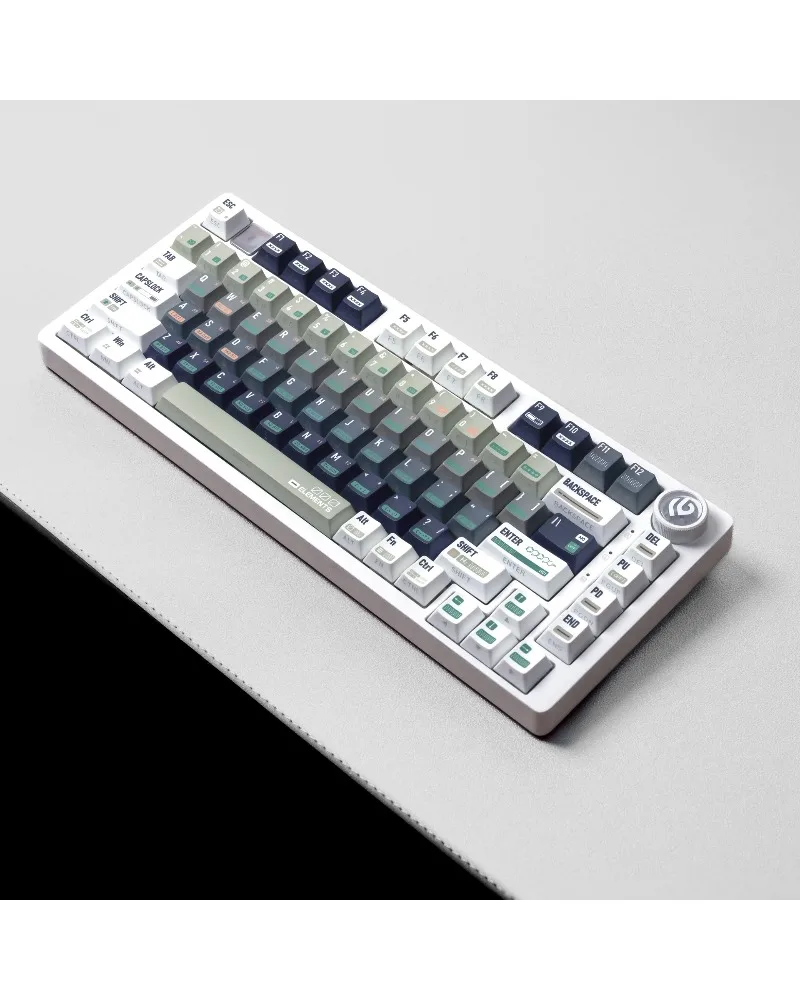 Side engraved light transmission Pbt original full set of keycaps Korean Russian Western Spanish European small language Wo