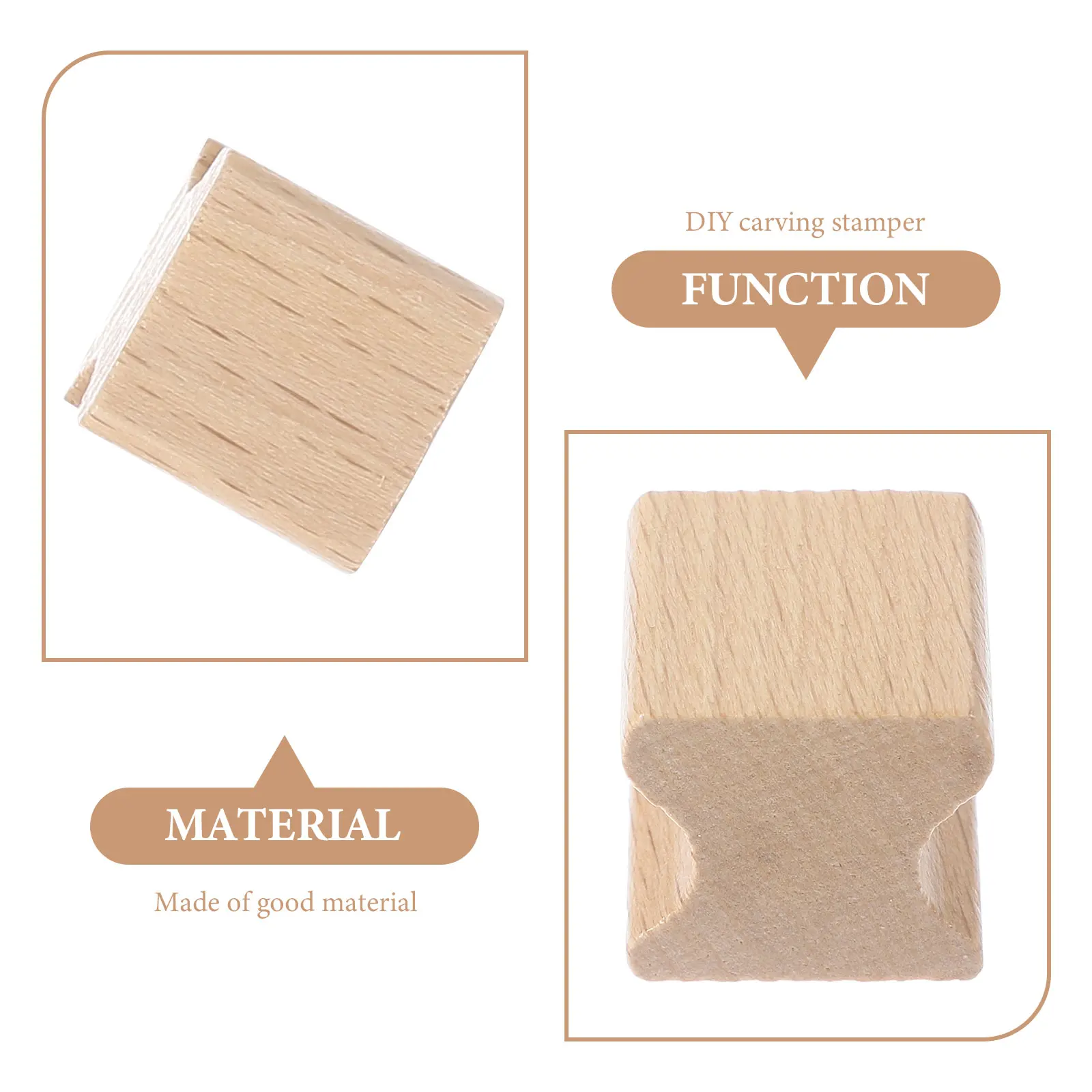 

10Pcs Wooden Seal DIY Hand Account Stamp Clear Even Printing Wide Use for Crafts Scrapbooks Invitations Decorative Seals