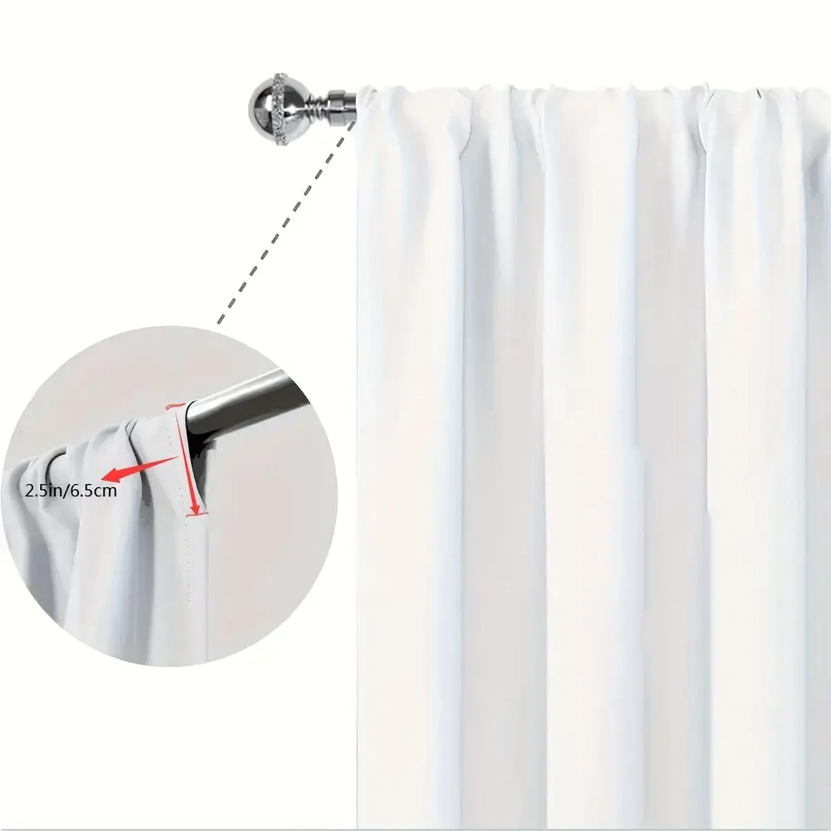 قطعتان - ستارة مطبوعة على الغابة - مادة بوليستر - مناسبة لغرفة النوم وغرفة المعيشة والدراسة والمساحة الخاصة #5