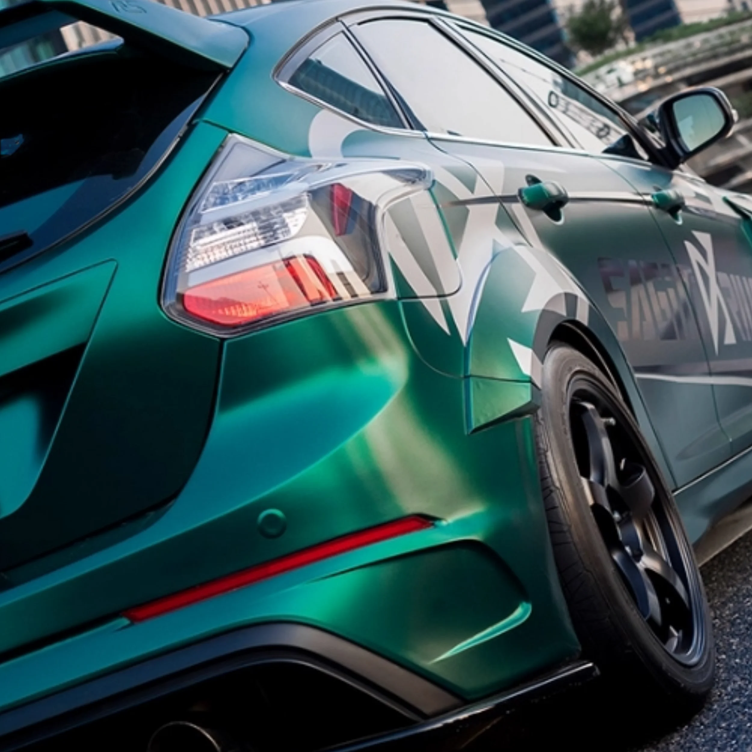Body Kit for Ford focus 2012 modified to RS 15-18 style Surround Front bumper Rear bumper Side skirt Tail wing Car Accessories