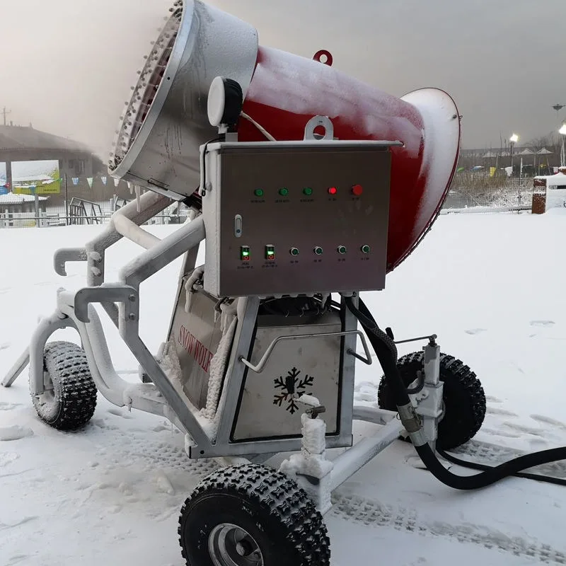 360 Degree Rotating Drift Snow Machine Widely Using Ski Resort Snowfall Machine Artificial Intelligence Snow Making Machine
