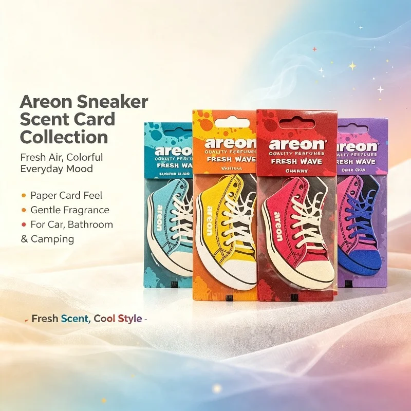 Sneaker Shaped Car Air Freshener 6 Styles 100 Pack Hanging Scent Paper Cards For Auto Closet Home Decor