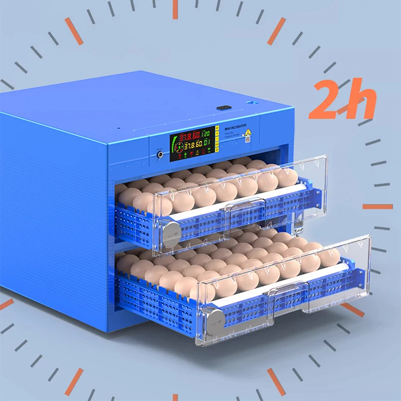 NF20V Digital Intelligent Poultry Egg Incubator, Automatic Egg Turning, Temperature and Humidity Control, 128 Eggs Incubator