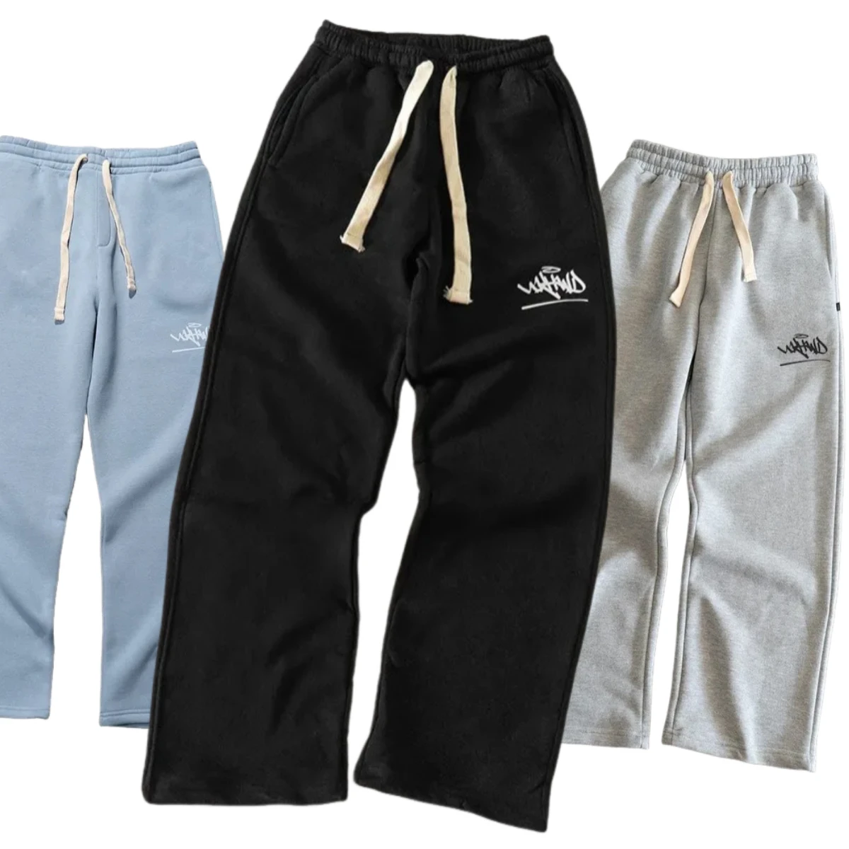 

Harajuku vintage oversized sweatpants men high street fashion printed pants y2k Goth personalized casual loose street pants