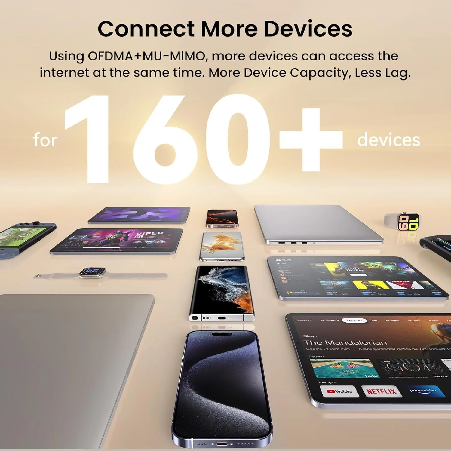 نظام Tenda BE3600 ثنائي النطاق WiFi 7 شبكة WiFi - 3 * منافذ جيجابت كاملة، يدعم أكثر من 160 جهازًا، VPN، MLO، 4K QAM، التجوال بدون خياطة #6