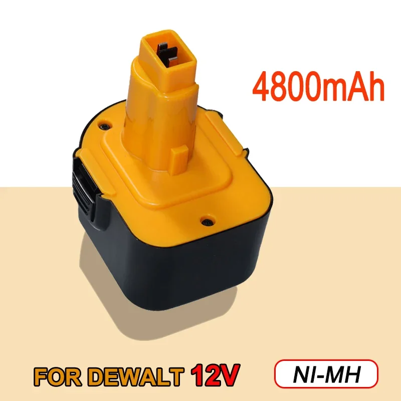 

Аккумулятор большой емкости 12 В, 4800 мАч для электроинструментов Dewalt, совместимый с DE9074 DC9071 DE9037 DW9071 DW9072 DW9074 DC727 DC756 D