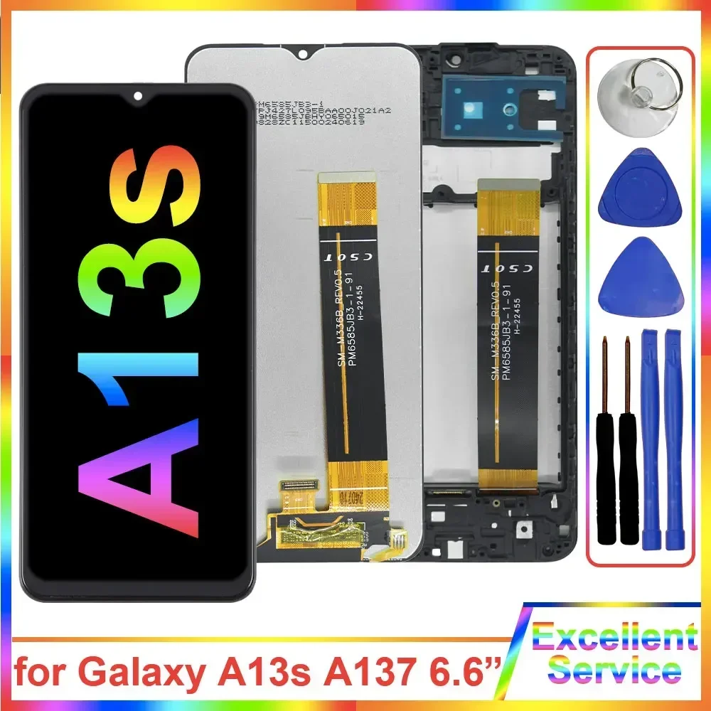 A137 LCD for Samsung Galaxy A13s A137F LCD Display Touch Screen Digitizer Replacement for Samsung A13s A137 A137F A137F/DSN LCD