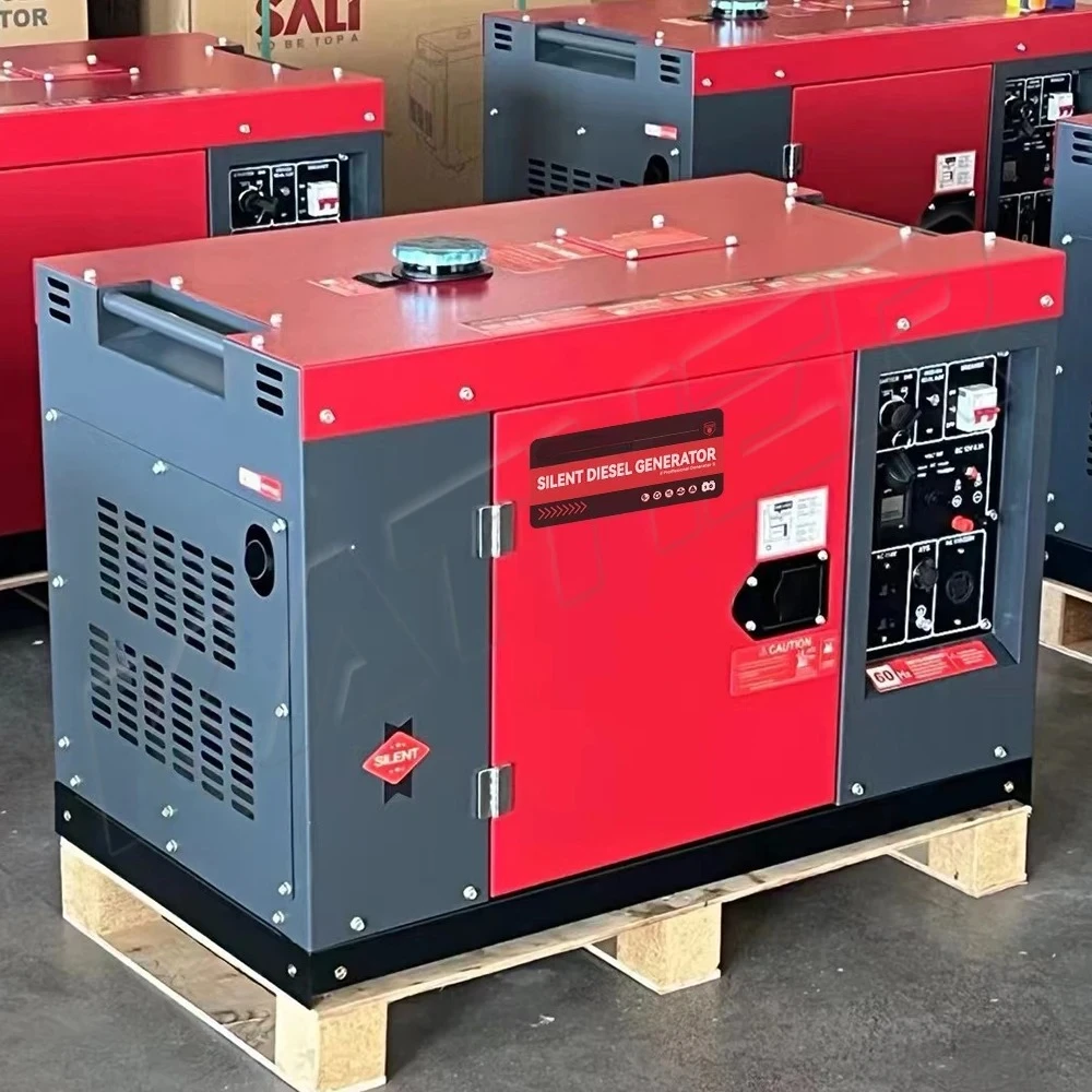 Low Noise Super Silent Diesel Genset 5KVA 8KVA 10KVA 12KVA 15KVA 20KVA 10kw 20kw Portable 1phase 3phase Diesel Generators