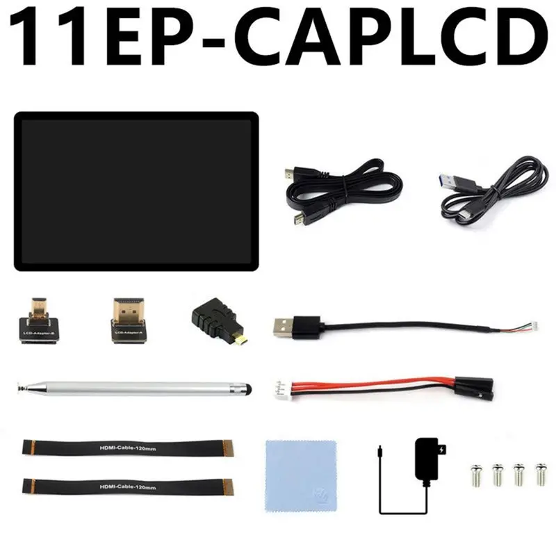 New Arrivals-11EP-CAPLCD 11Inch Capacitive Touch Screen LCD Display Mocule For Raspberry Pi 1920X1200 Interface IPS EU PLUG