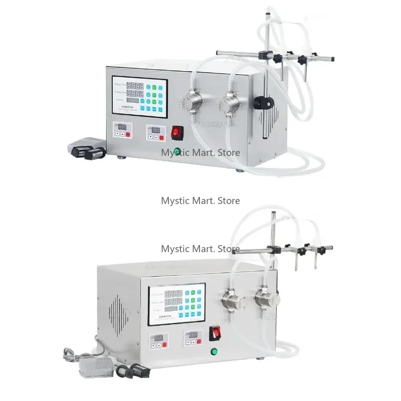 

ZONESU Liquid Filling Machine Pump Water Juice Essential Oil Fluid Quantitative Filler Packing Production ZS-YTMP2S